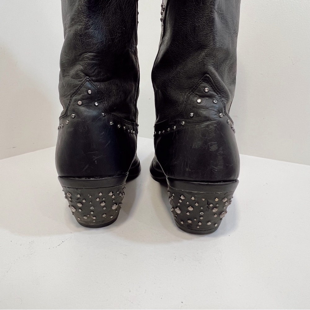 Ariat Sassy Black Leather Rhinestone Western Boot - Picture 9 of 15